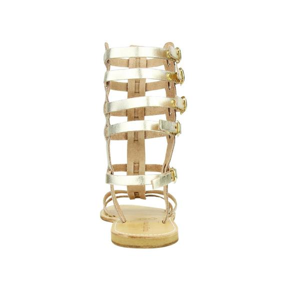 NEW NAUGHTY MONKEY women's parga sandals in gold - Picture 3 of 3